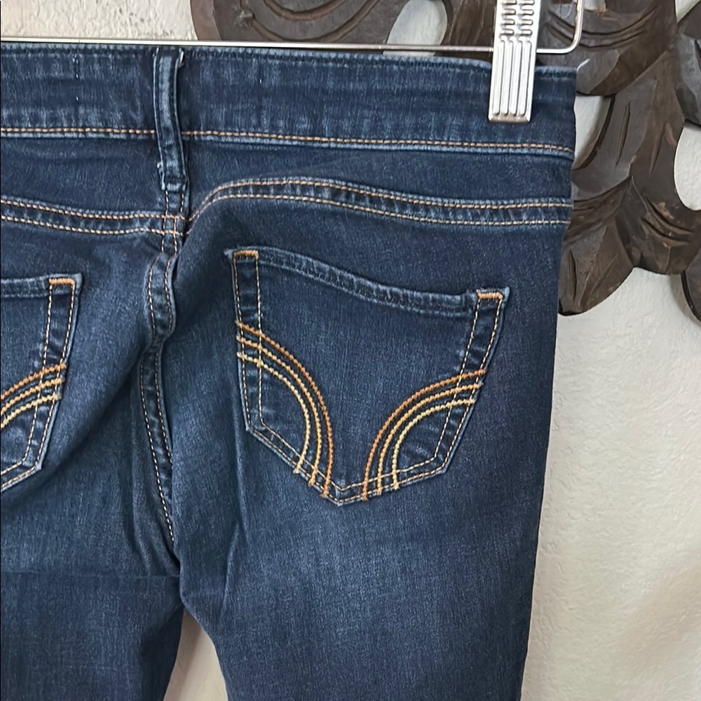 Hollister Dark Blue Jean Leggings Women’s Size 1R - Picture 6 of 7